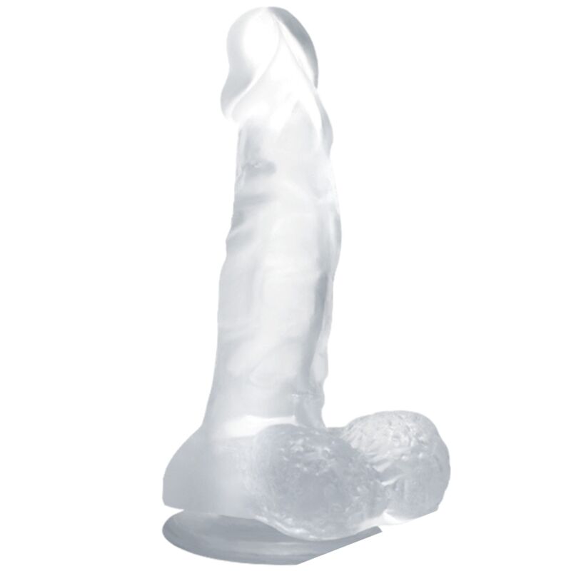 Mercadox BAILE - DILDO REALÍSTICO COM VENTOSA E TESTÍCULOS 16.7 CM TRANSPARENTE