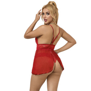 SUBBLIME – 953836 BABYDOLL COM COSTAS ABERTAS VERMELHO S/M