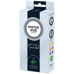 MISTER SIZE – PRESERVATIVOS TAMANHO XS 47 MM (10 UNIDADES)