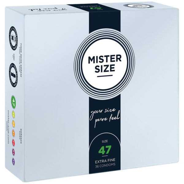 Mercadox MISTER SIZE - PRESERVATIVOS TAMANHO XS 47 MM (36 UNIDADES)