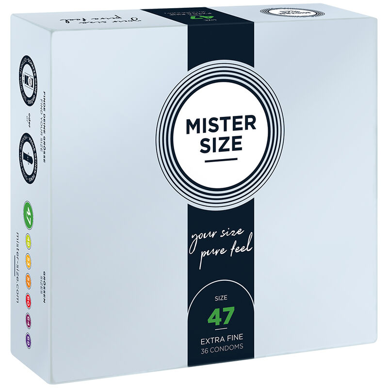 Mercadox MISTER SIZE - PRESERVATIVOS TAMANHO XS 47 MM (36 UNIDADES)