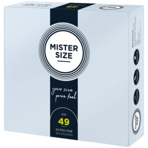 MISTER SIZE – PRESERVATIVO TAMANHO S 49 MM (36 UNIDADES)