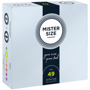 MISTER SIZE – PRESERVATIVO TAMANHO S 49 MM (36 UNIDADES)