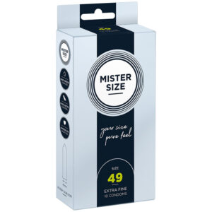 MISTER SIZE – PRESERVATIVO TAMANHO S 49 MM (10 UNIDADES)