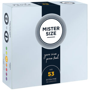 MISTER SIZE – PRESERVATIVO TAMANHO M 53 MM (36 UNIDADES)