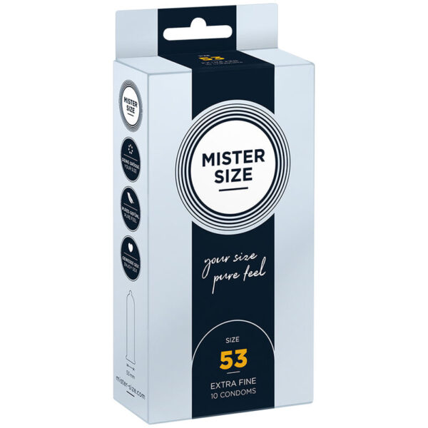 Mercadox MISTER SIZE - PRESERVATIVO TAMANHO M 53 MM (10 UNIDADES)