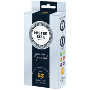 MISTER SIZE – PRESERVATIVO TAMANHO M 53 MM (10 UNIDADES)