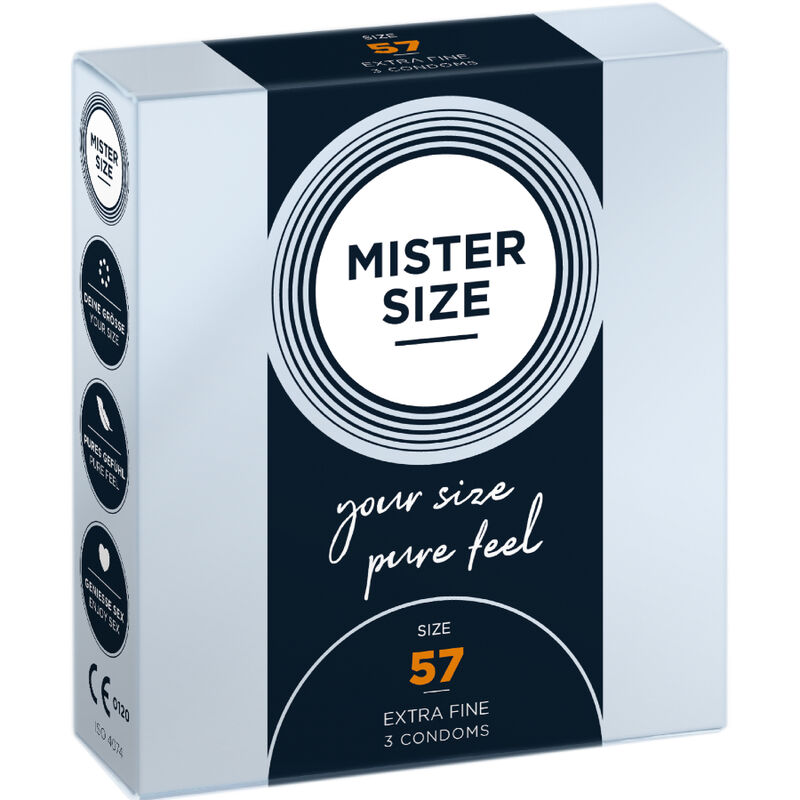 Mercadox MISTER SIZE - PRESERVATIVO TAMANHO L 57 MM (3 UNIDADES)