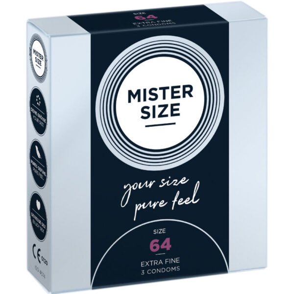 Mercadox MISTER SIZE - PRESERVATIVOS TAMANHO XXL 64 MM (3 UNIDADES)