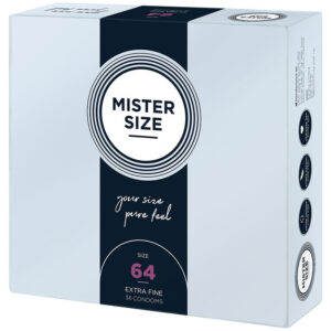 MISTER SIZE – PRESERVATIVOS TAMANHO XXL 64 MM (36 UNIDADES)