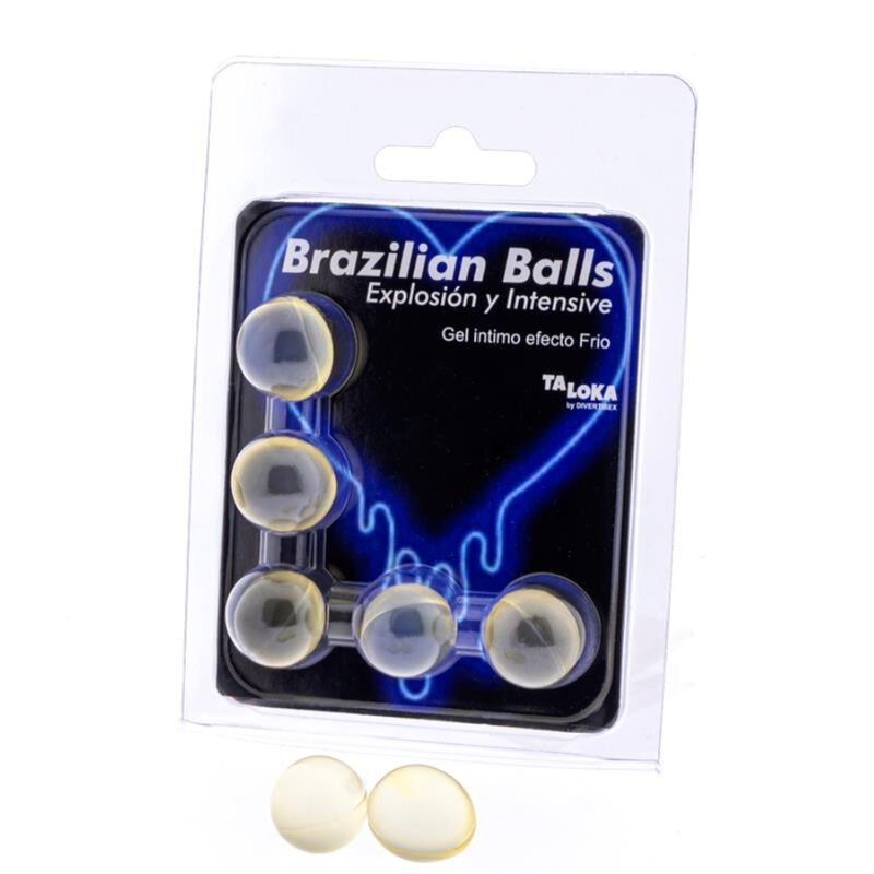 Mercadox TALOKA - 5 BOLAS BRASILEIRAS GEL EMOCIONANTE EFEITO FRIO E VIBRAO