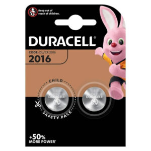 DURACELL – BATERIA BOTO LITIO CR2016 3V 2 UNIDADE