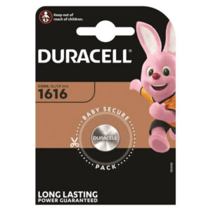 DURACELL – BATERIA BOTO LITIO CR1616 3V 1 UNIDADE