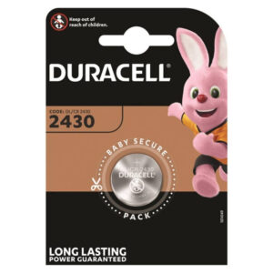 DURACELL – BATERIA BOTO LITIO CR2430 3V 1 UNIDADE