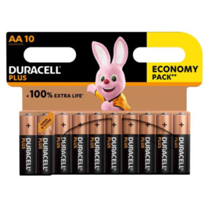 DURACELL – PLUS POWER 100 BATERIA ALCALINA AA LR6 10 UNIDADE