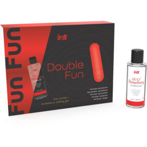 INTT RELEASES – DUPLO FUN KIT COM BALA VIBRANTE E GEL DE MASSAGEM DE MORANGO