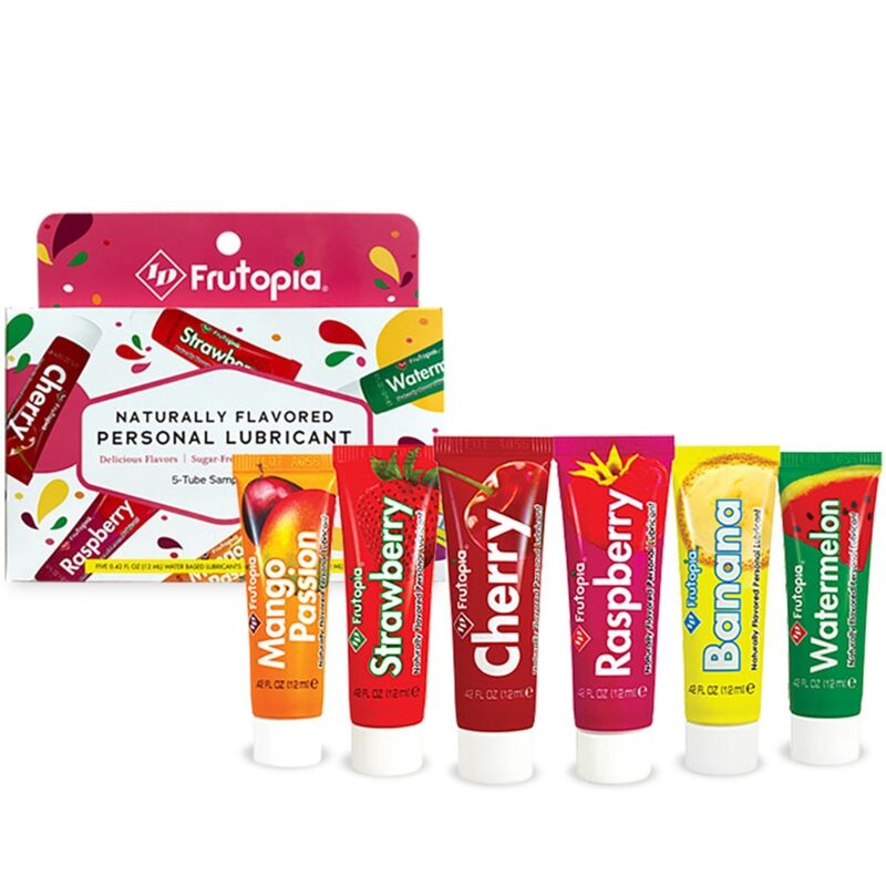 Mercadox ID FRUTOPIA - LUBRIFICANTE SORTIDO 5 PACK 12 ML