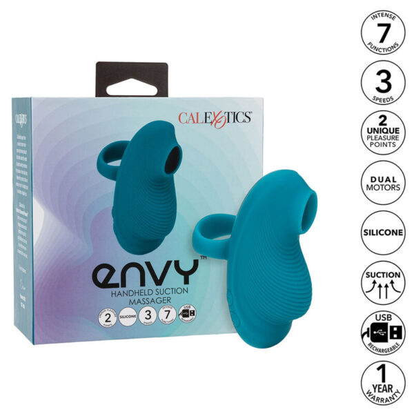 Mercadox CALEXOTICS - ENVY HANDHELD ROLLING BALL MASSAGER 7 VIBRAÇÕES AZUL