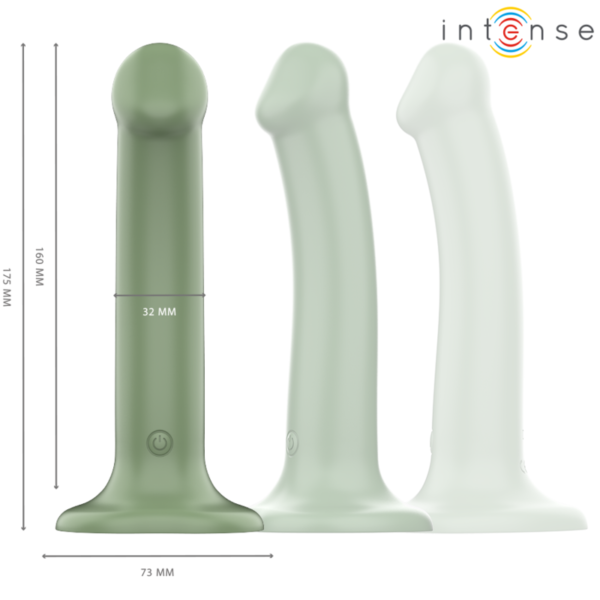 INTENSE - BECCA VIBRADOR COM VENTOSA 10 VIBRAÇÕES VERDE CONTROLE REMOTO - Image 3