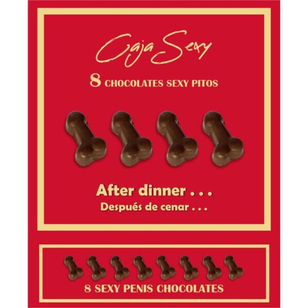 Mercadox DIABLO PICANTE - CAIXA DE 8 CHOCOLATES EM FORMA DE PÊNIS
