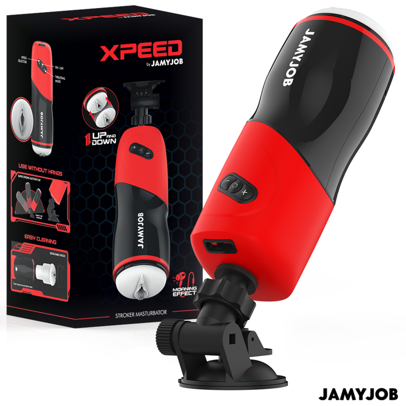 Mercadox JAMYJOB - MASTURBADOR AUTOMÁTICO DE VAGINA XPEED 5 MODOS DE IMPULSO E EFEITO SOM