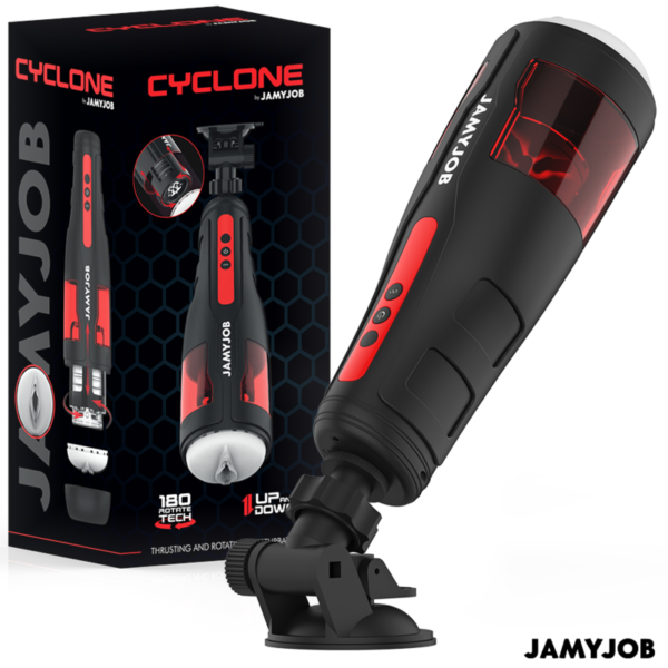 JAMYJOB - MASTURBADOR AUTOMÁTICO DE VAGINA CYCLONE 10 MODOS DE ROTAÇÃO E IMPULSO - Image 2