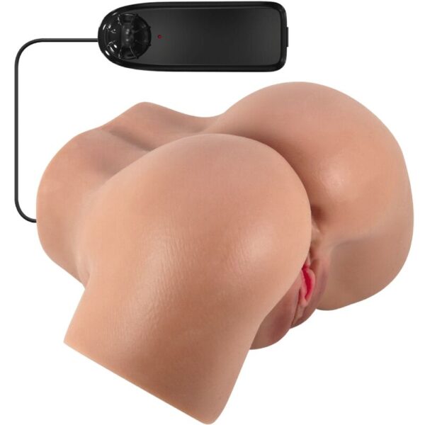 Mercadox CRAZY BULL - VIBRADOR HAILEY BUTT COM VAGINA E ÂNUS REALISTAS MULATA CONTROLE REMOTO