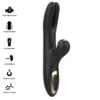 Mercadox IBIZA - DUPLO VIBRADOR DE FIXAÇÃO PRETO