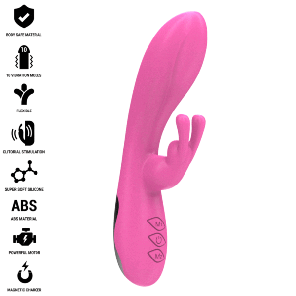 Mercadox INTENSE - RANDALL RABBIT VIBRADOR 10 VIBRAÇÕES ROSA