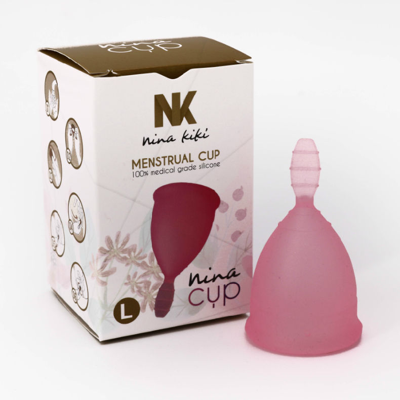 Mercadox NINA KIKÍ - COPO MENSTRUAL ROSA TAMANHO L 6 + 1 GRTIS