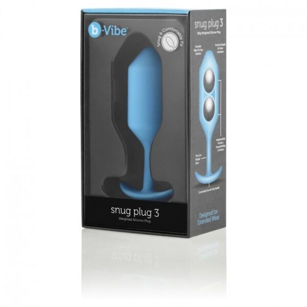 B-VIBE - PLUG ANAL SNUG 3 AZUL CÉU - Image 3