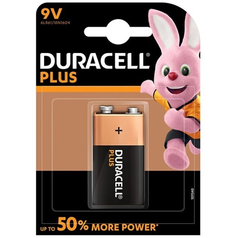 Mercadox DURACELL - BATERIA PLUS POWER 9V LR61 1UNIDADE