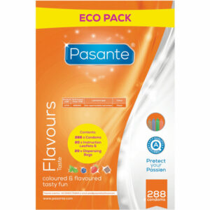 PASANTE – SACO DE SABORES ECO PACK PRESERVATIVOS 288 UNIDADES