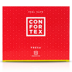 CONFORTEX – CONDOM DE MORANGO 144 UNIDADES
