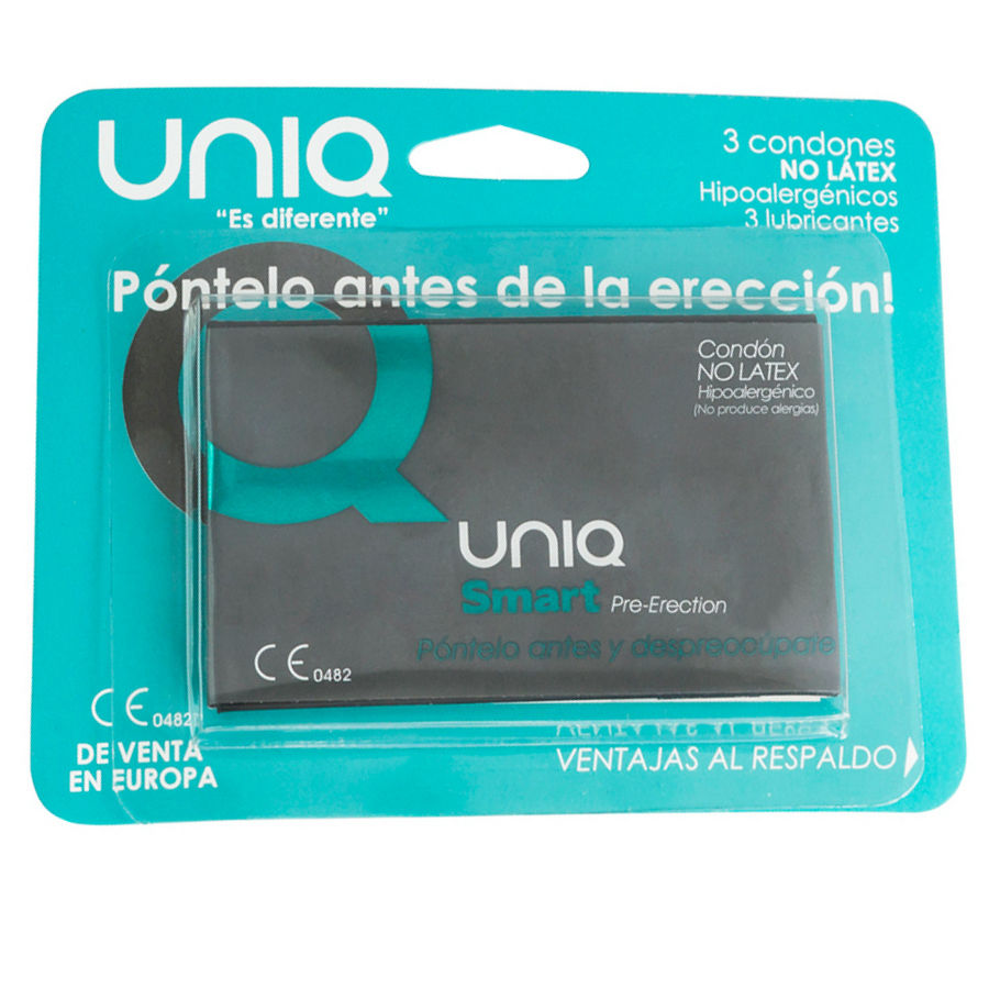 UNIQ - SMART LATEX FREE PRE-ERECTION CONDOMS 3 UNITS - Image 3