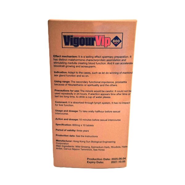 VIGOUR VIP MAX 800mg - Image 5