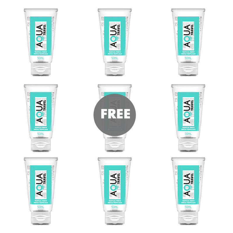 Mercadox AQUA TRAVEL - TROPICAL FRUITS LUBRIFICANTE À BASE DE ÁGUA - 50 ML 8+1 GRÁTIS