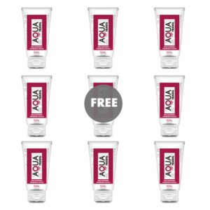AQUA TRAVEL – LUBRIFICANTE À BASE DE ÁGUA AQUA TRAVEL WILD SABBERRY SABOR – 50 ML 8+1 GRÁTIS