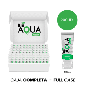 MOQ 200 – BIOAQUA LUBRIFICANTE À BASE DE ÁGUA INGREDIENTES NATURAIS 50 ML