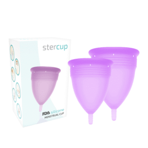 STERCUP – PACOTE DE COPO MENSTRUAL DE SILICONE FDA TAMANHO S + L LILAC