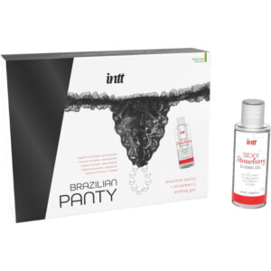 INTT RELEASES – CALÇA PRETA BRASILEIRA COM PÉROLAS E GEL LUBRIFICANTE 50 ML