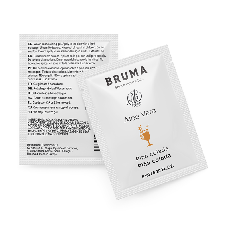 BRUMA - GEL DESLIZANTE DE ALOE VERA SABOR PINA COLADA 6 ML - Image 2