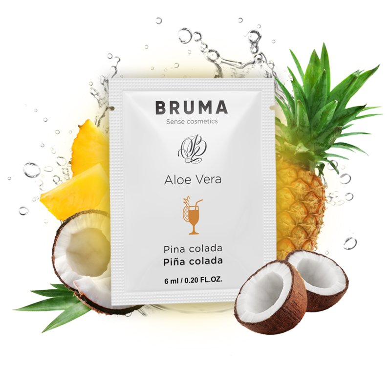 Mercadox BRUMA - GEL DESLIZANTE DE ALOE VERA SABOR PINA COLADA 6 ML