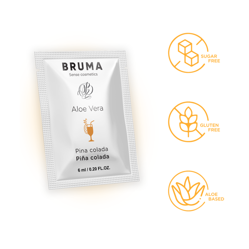 BRUMA - GEL DESLIZANTE DE ALOE VERA SABOR PINA COLADA 6 ML - Image 3