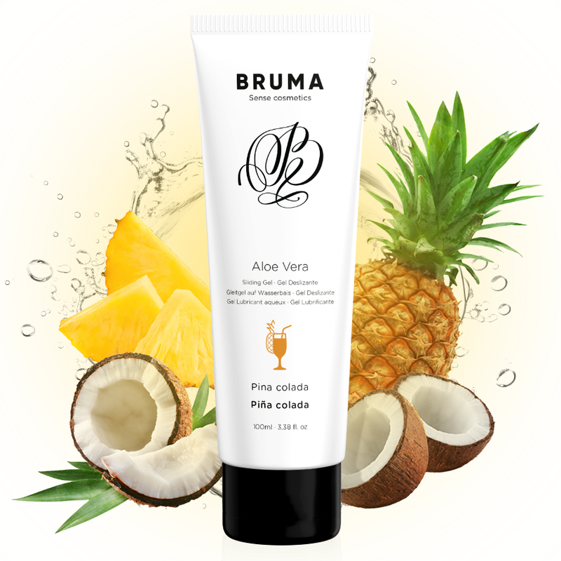 Mercadox BRUMA - GEL DESLIZANTE DE ALOE VERA SABOR PINA COLADA 100 ML