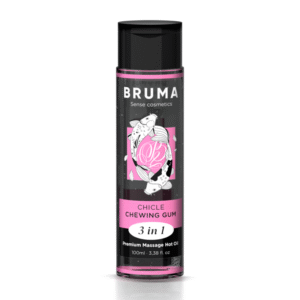BRUMA – ÓLEO DE MASSAGEM PREMIUM EFEITO CALOR SABOR GOMA 3 EM 1 – 100 ML