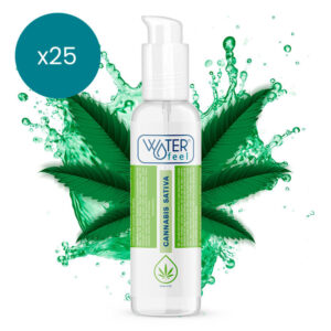WATERFEEL – LUBRIFICANTE CANNABIS 150 ML PACK 25 UNIDADES