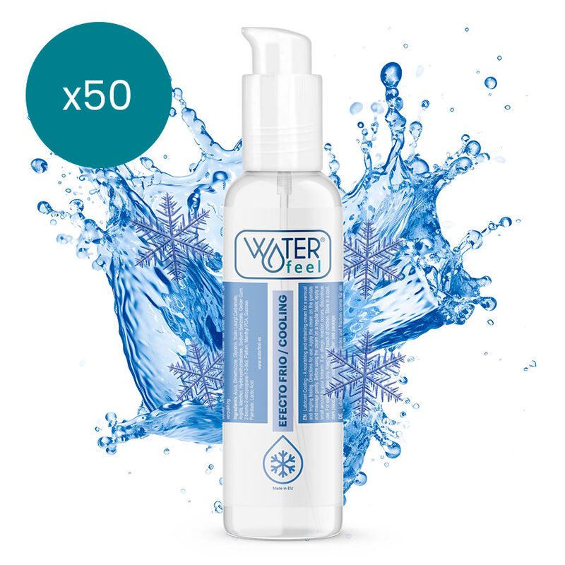 Mercadox WATERFEEL - LUBRIFICANTE EFEITO FRIO 150 ML PACK 50 UNIDADES