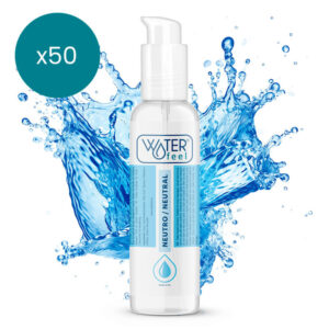 WATERFEEL – LUBRIFICANTE NATURAL 150 ML PACK 50 UNIDADES