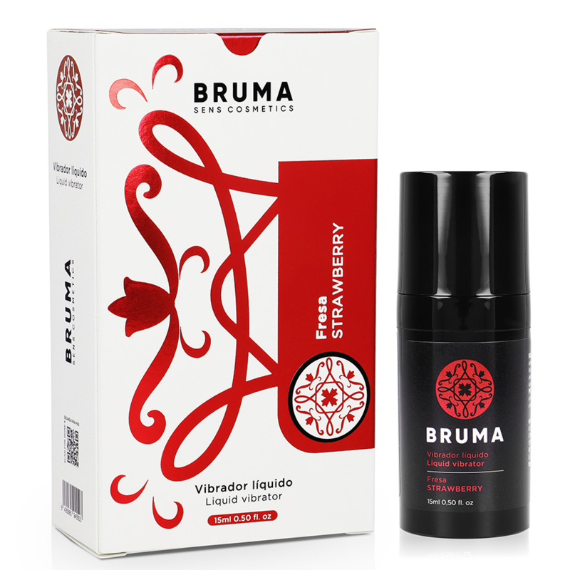 Mercadox BRUMA - VIBRADOR LÍQUIDO ULTRA DESLIZANTE MORANGO 15 ML